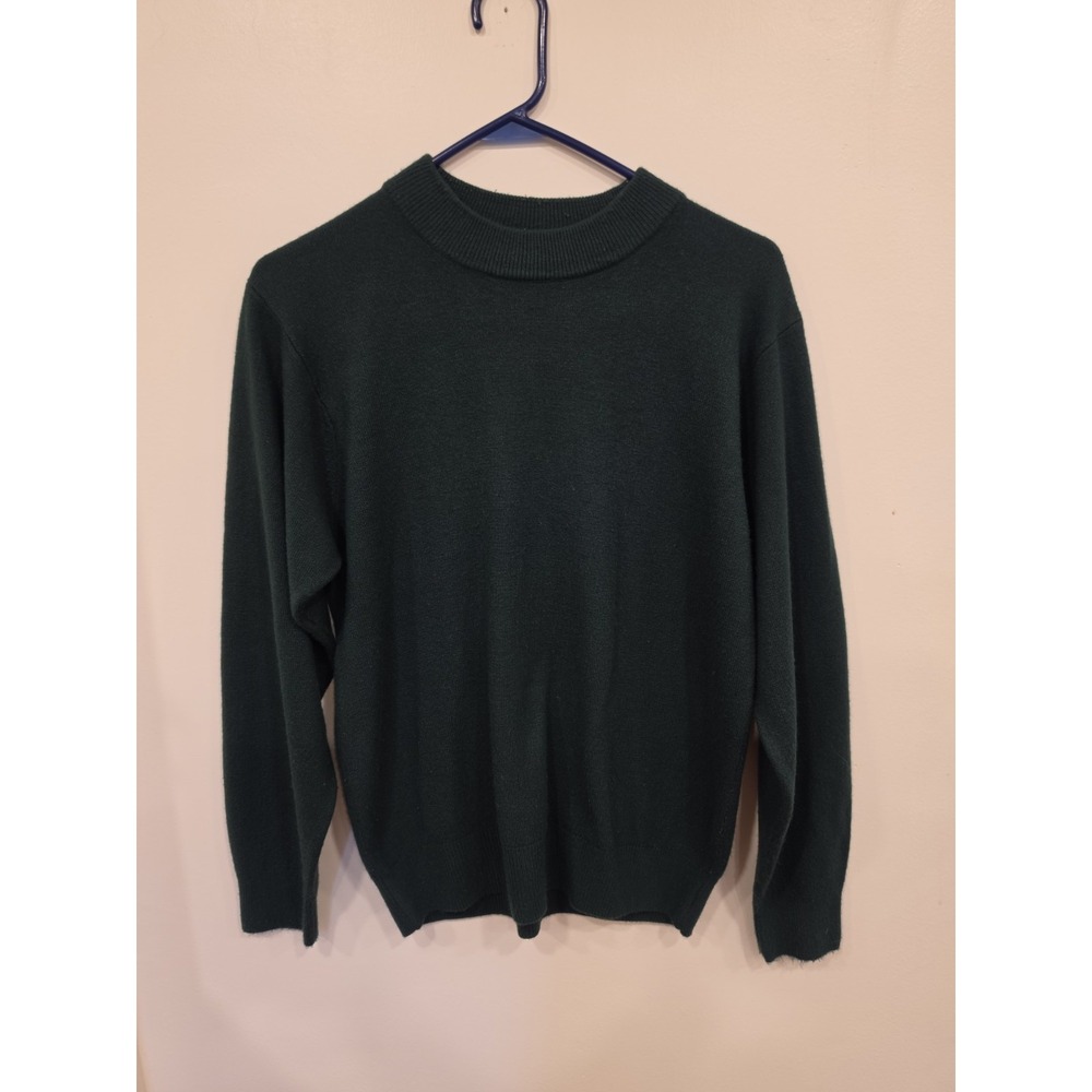 Sag Harbor Sweater Green Size M Casual Streetwear Fall Winter Vintage